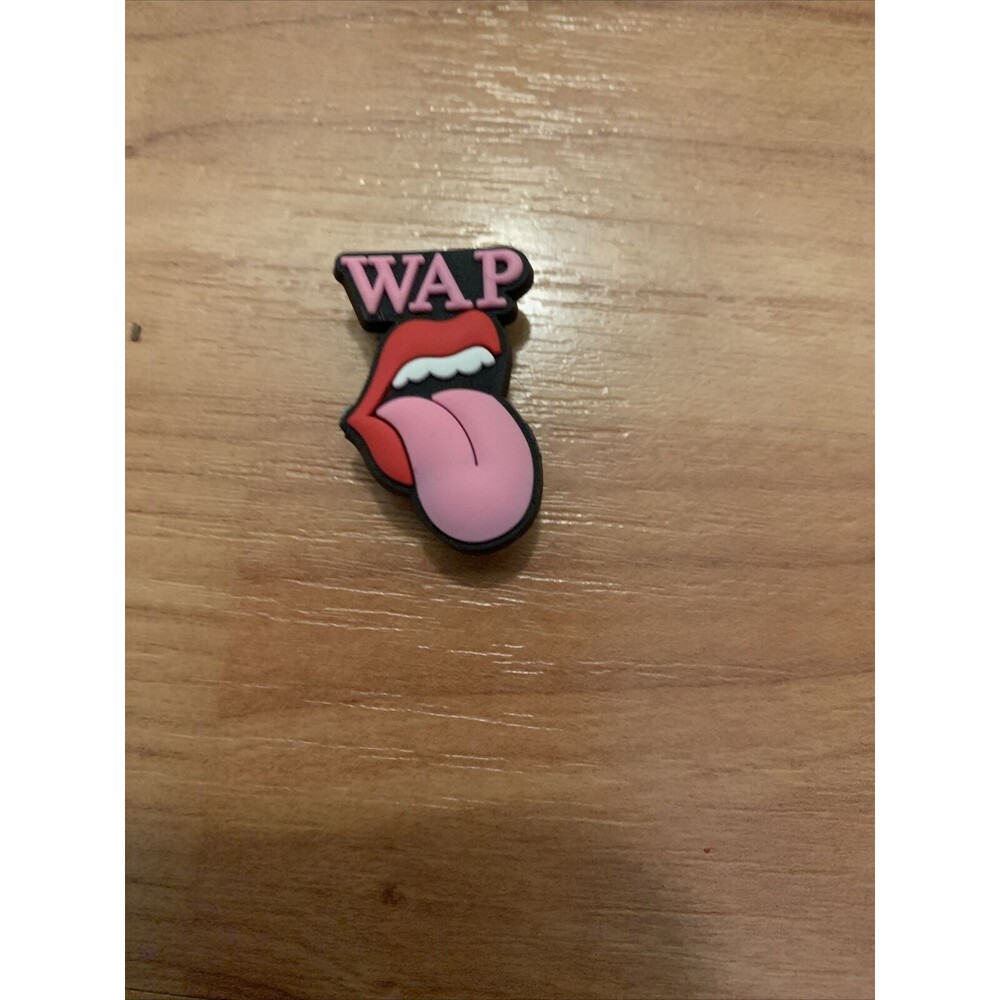"WAP" Shoe Charm One Piece Pink Red White